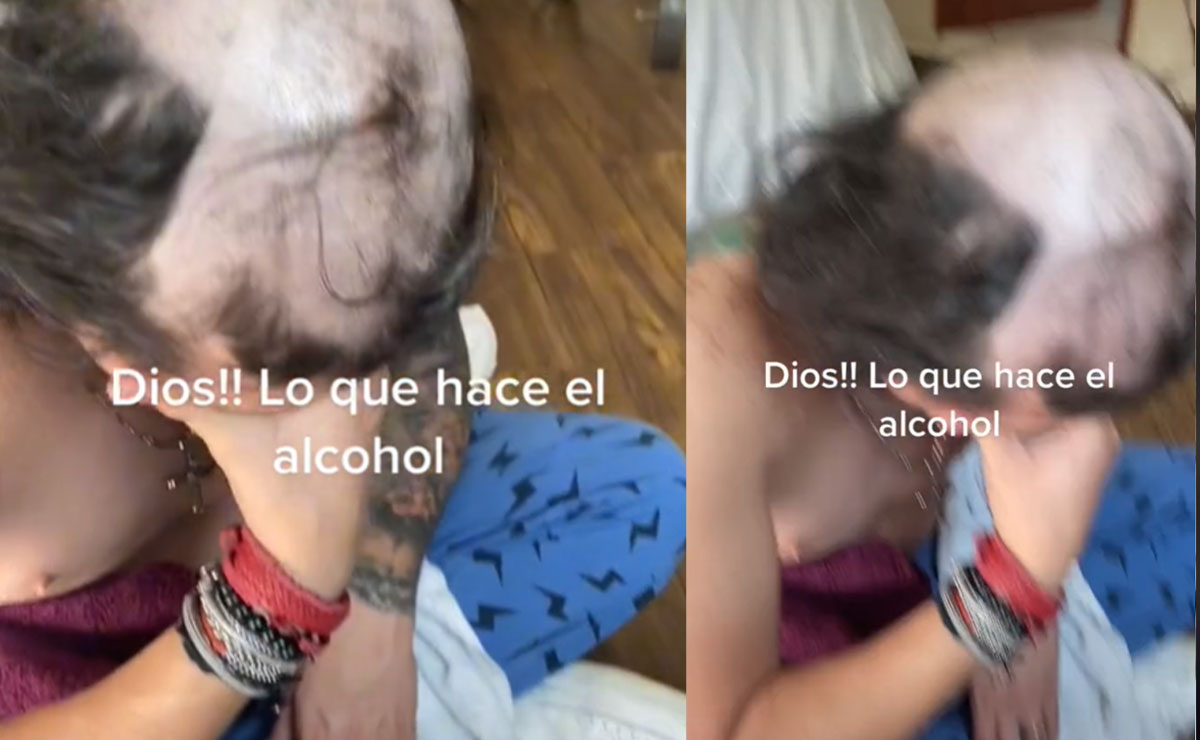 Papá rapado por sus hijos viral en tiktok