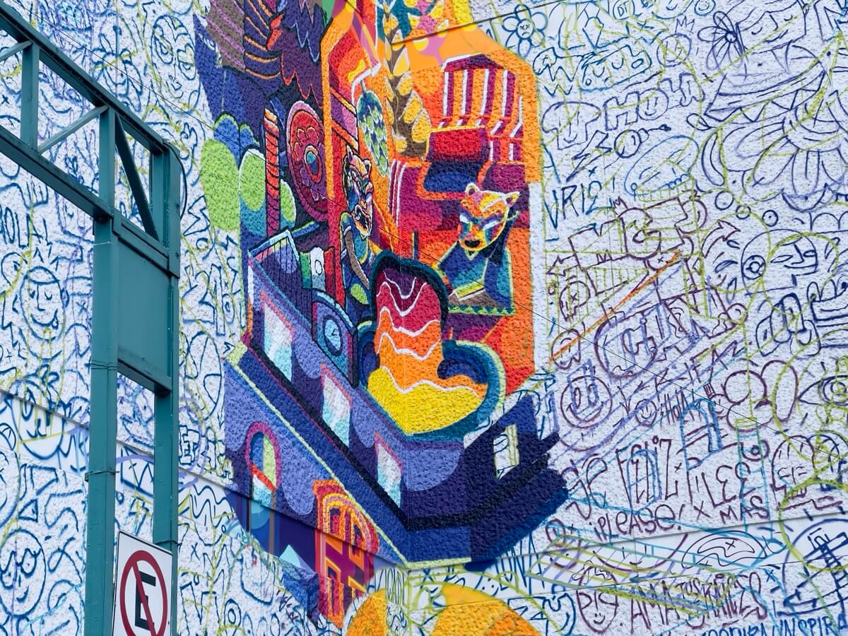 Imagen del mega mural de Metzican