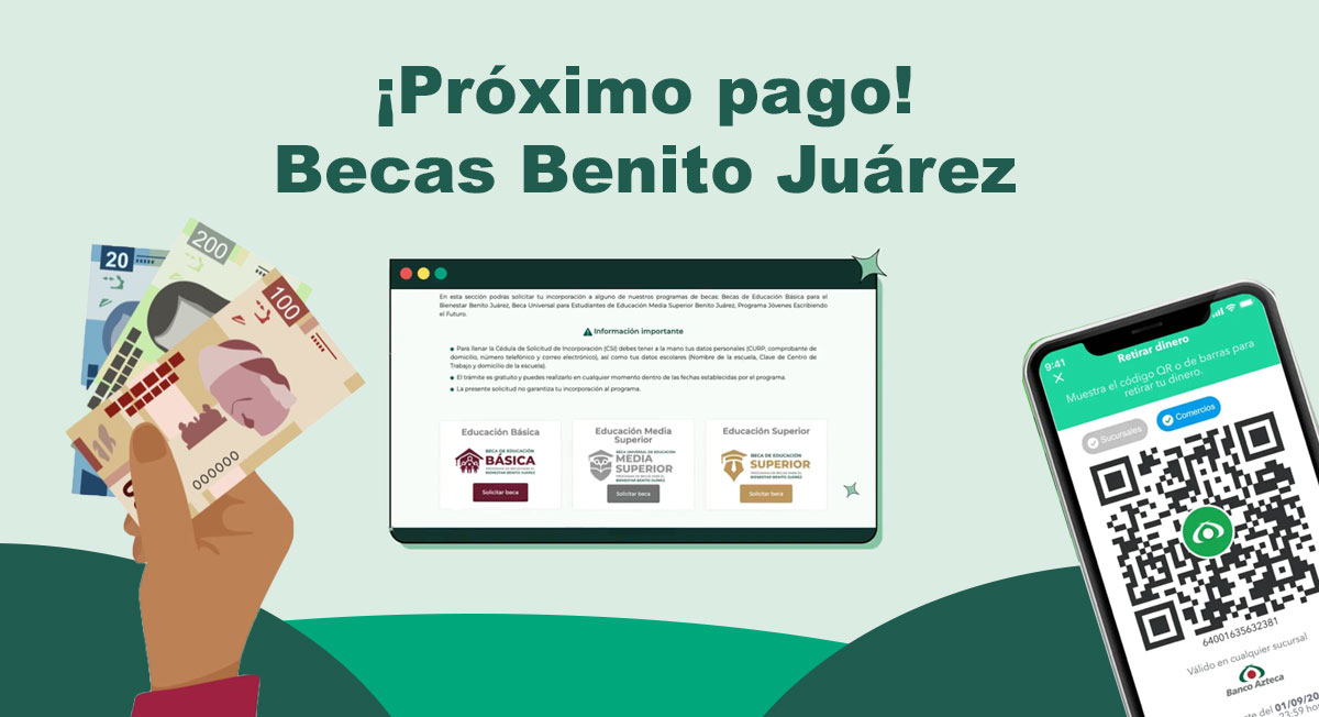 fecha del último pago de las becas benito juárez 2022
