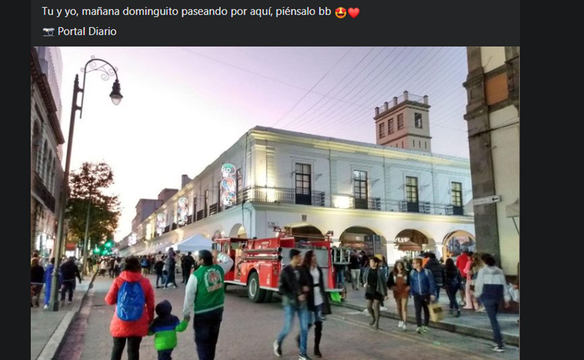 Captura de una publicación de una página de Facebook
