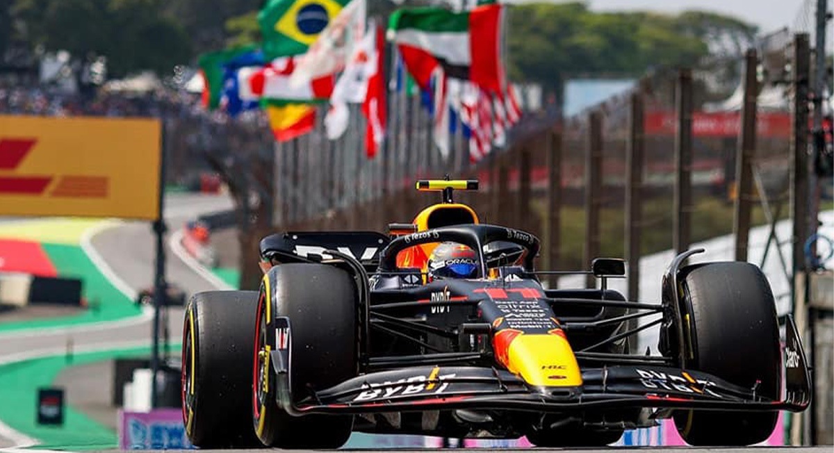 Checo Pérez en el GP de Brasil 2022