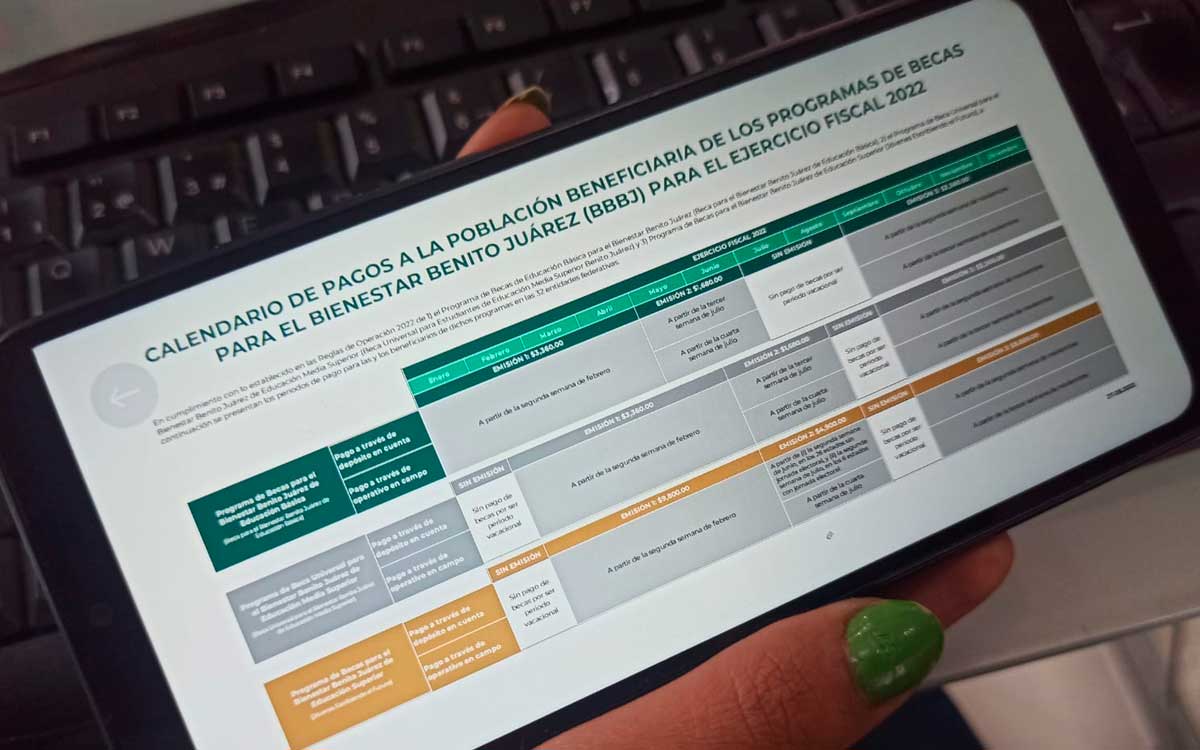 que dia llega el pago de la beca benito juarez 2022 en noviembre