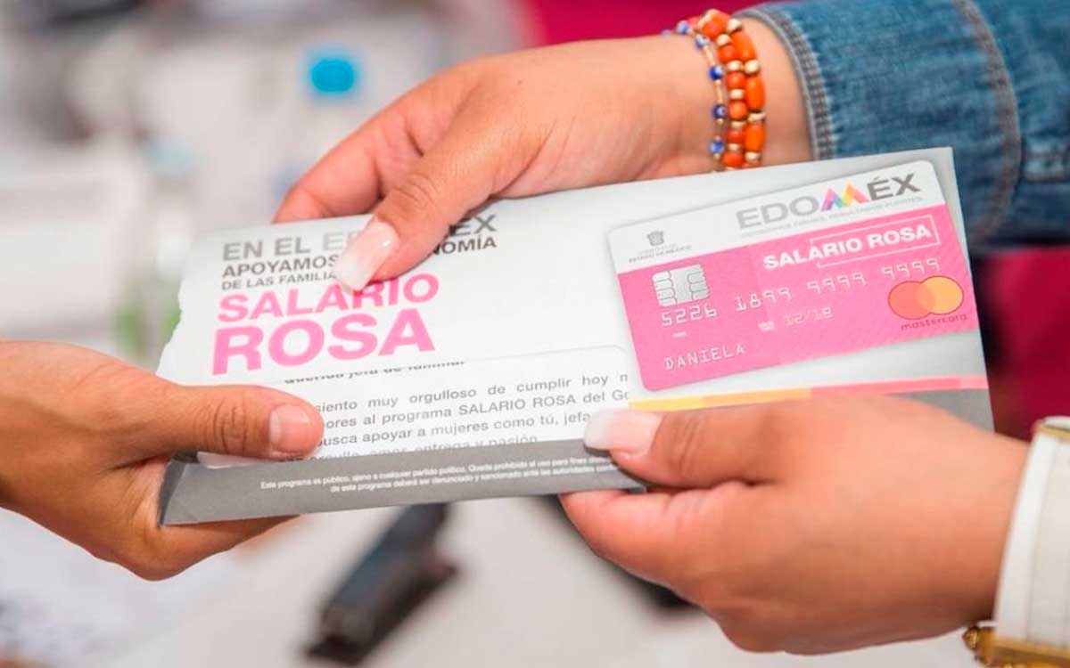 entrega de tarjeta rosa para salario rosa 2023