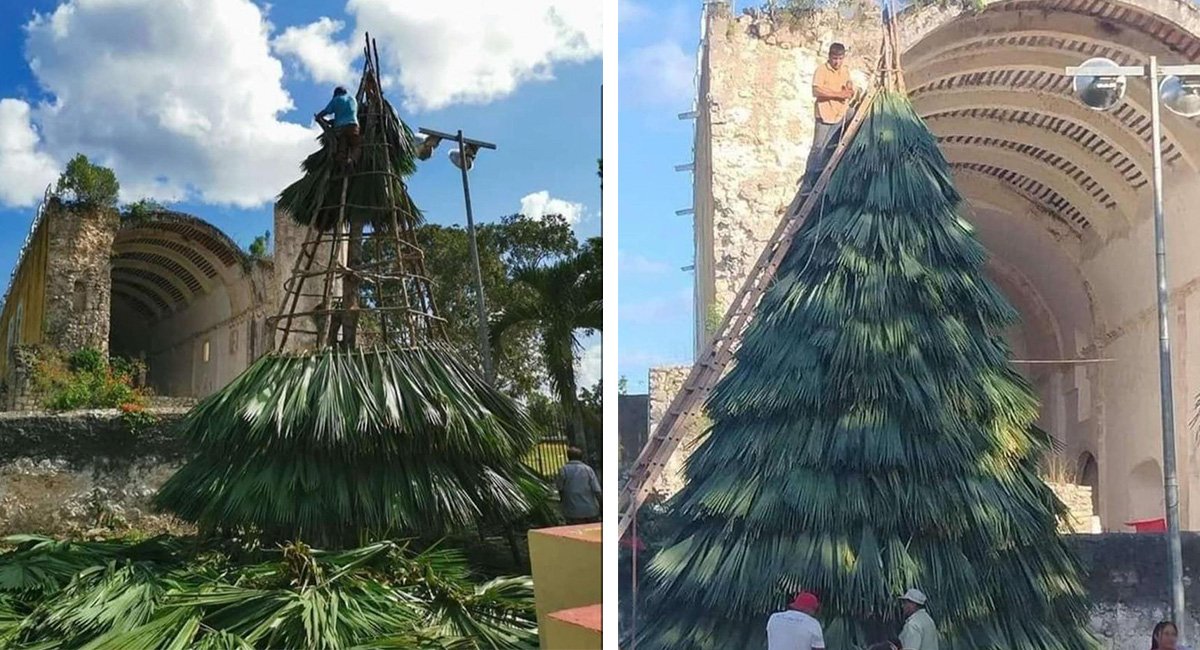Árbol de Navidad en Tihosuco