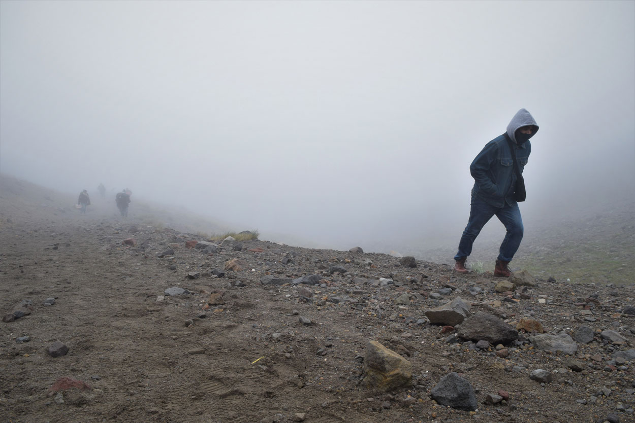 Comunidades afectadas por nieve en el nevado de Toluca.