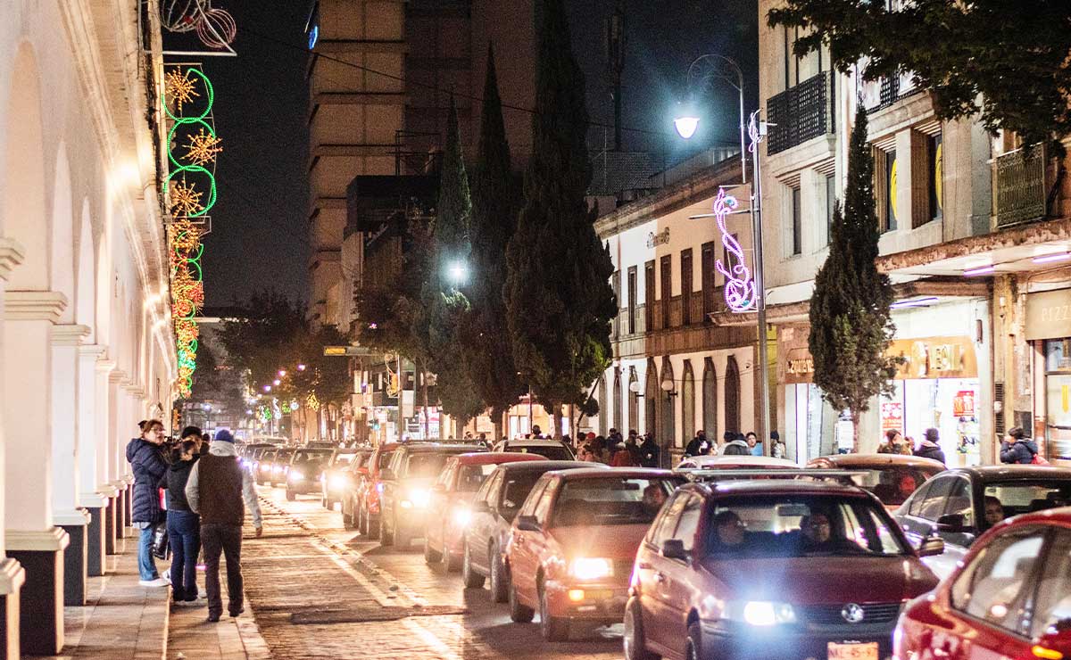 Centro de Toluca en navidad
