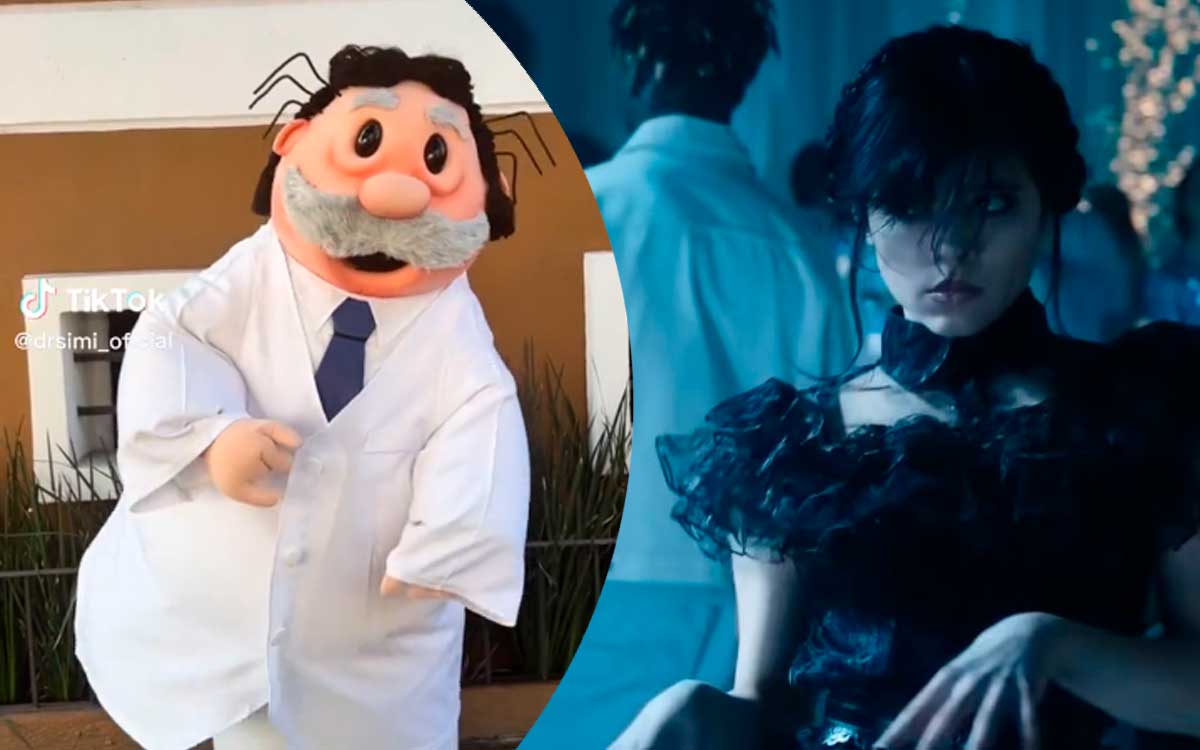 dr.simi replica baile merlina en tik tok y se hace viral