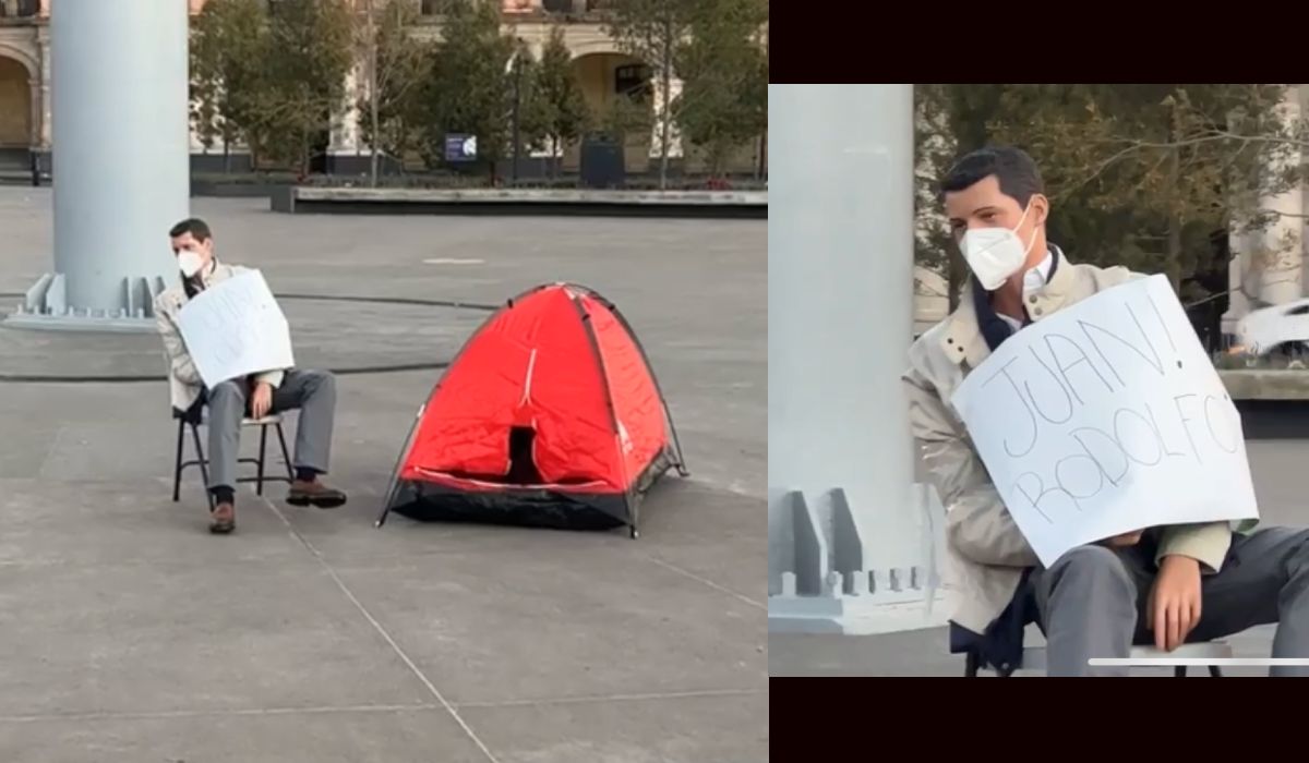 ¡Increíble!, Dejan muñeco de Juan Rodolfo en el Centro de Toluca 