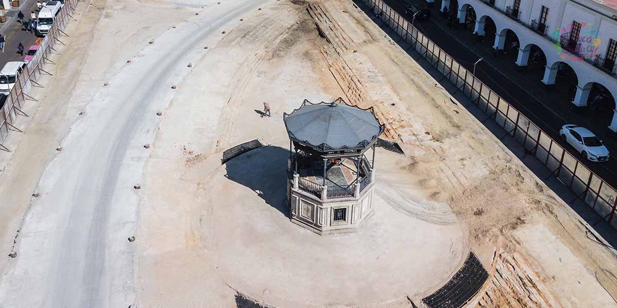 Plaza González Arratia en Toluca ¿Cómo va la remodelación?