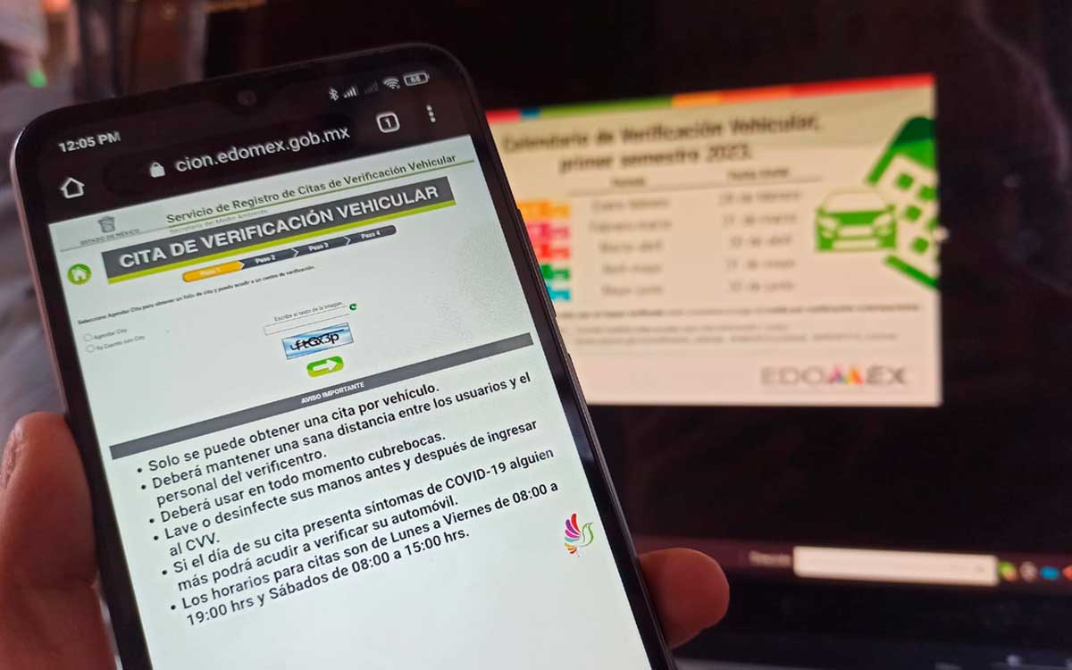 portal para cita de verificación 2023 en estado de México