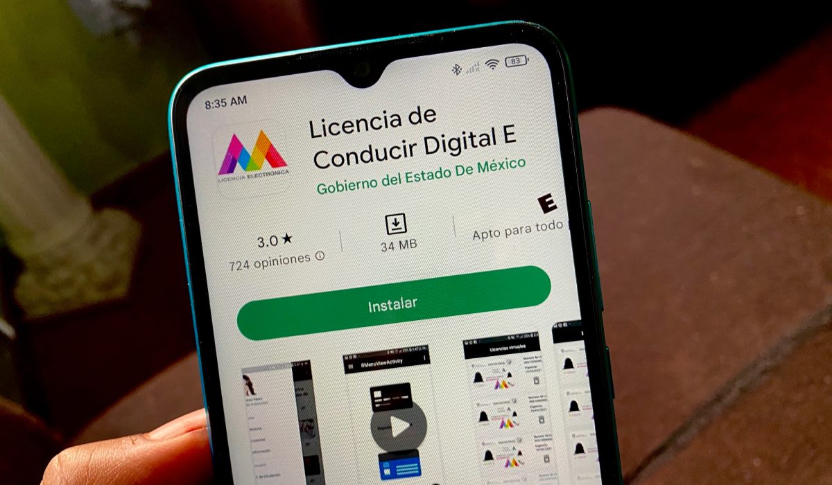 Aplicación para obtener la licencia digital en el Estado de México