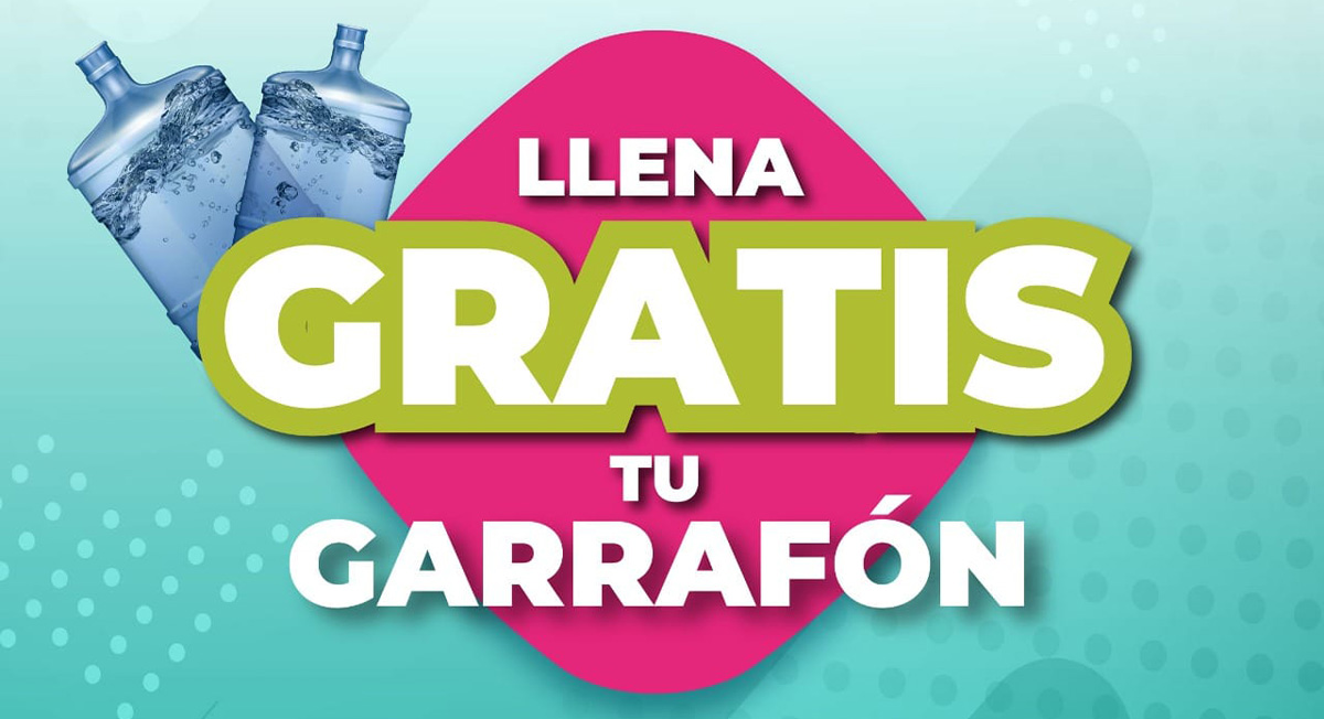 Llena gratis tus garrafones en Toluca
