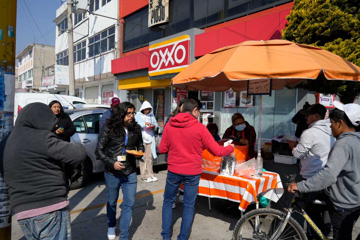 Venta de tacos de canasta Toluca