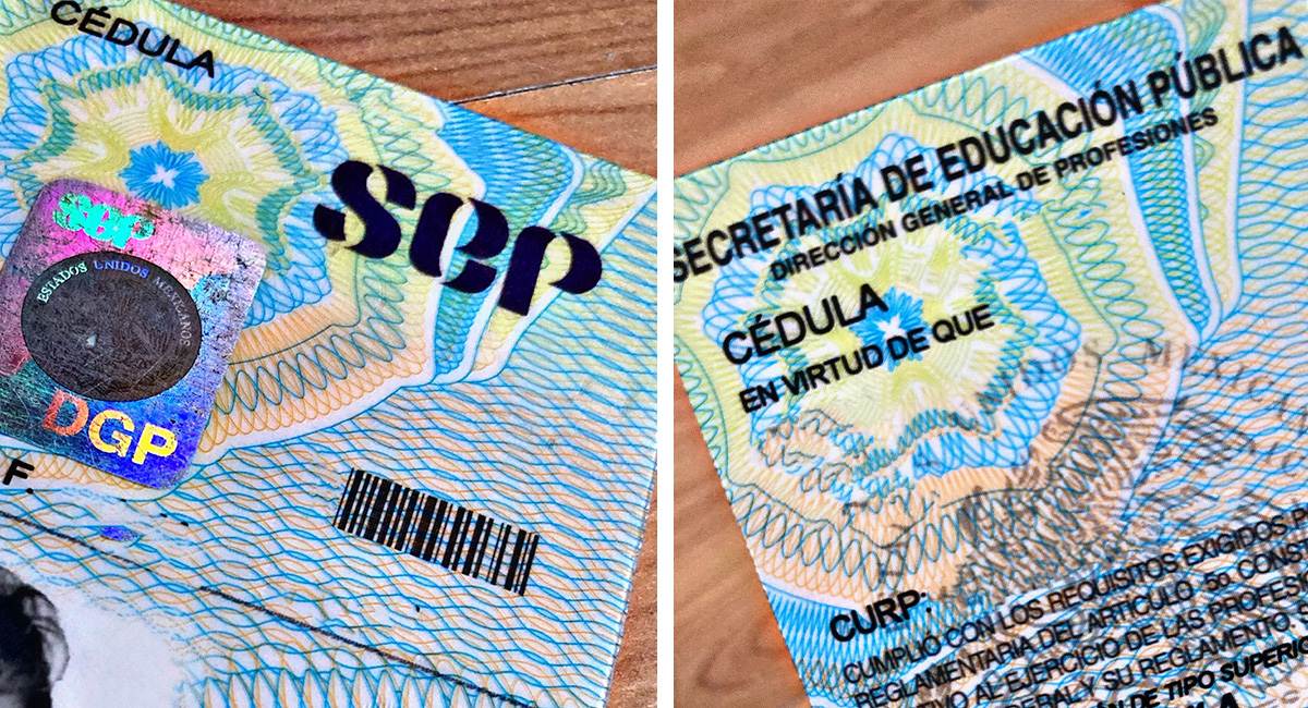 Cédula Profesional A1