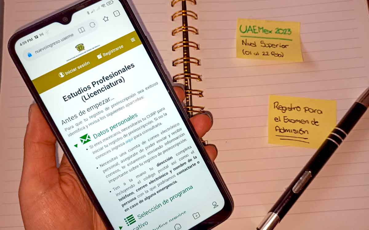 página oficial para hacer el registro al examen de admisión uaemex 2023 a licenciatura