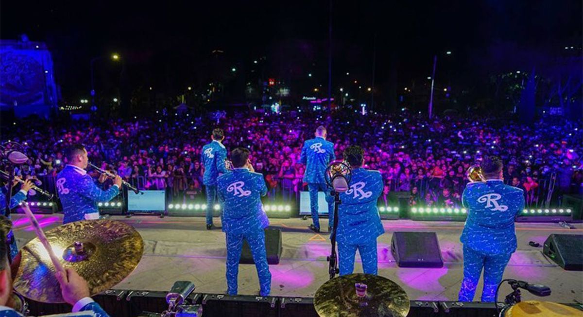 Banda El Recodo durante una presentación