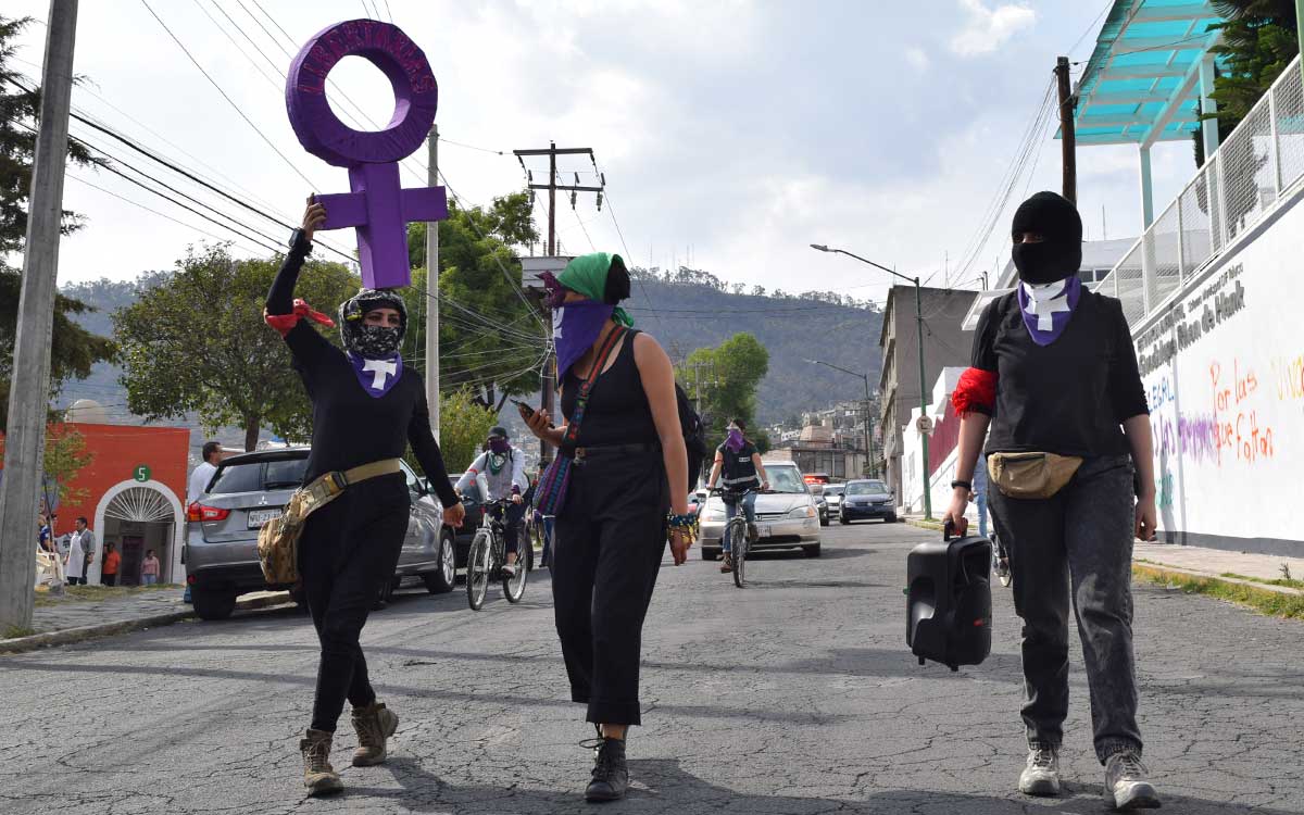 mujeres en marcha 8 de marzo toluca rumbo al 8m 2023