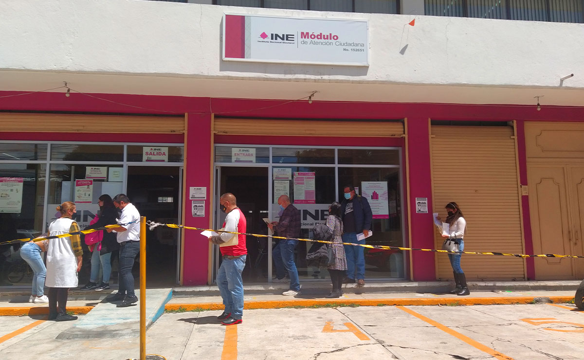 Módulo del INE en Toluca