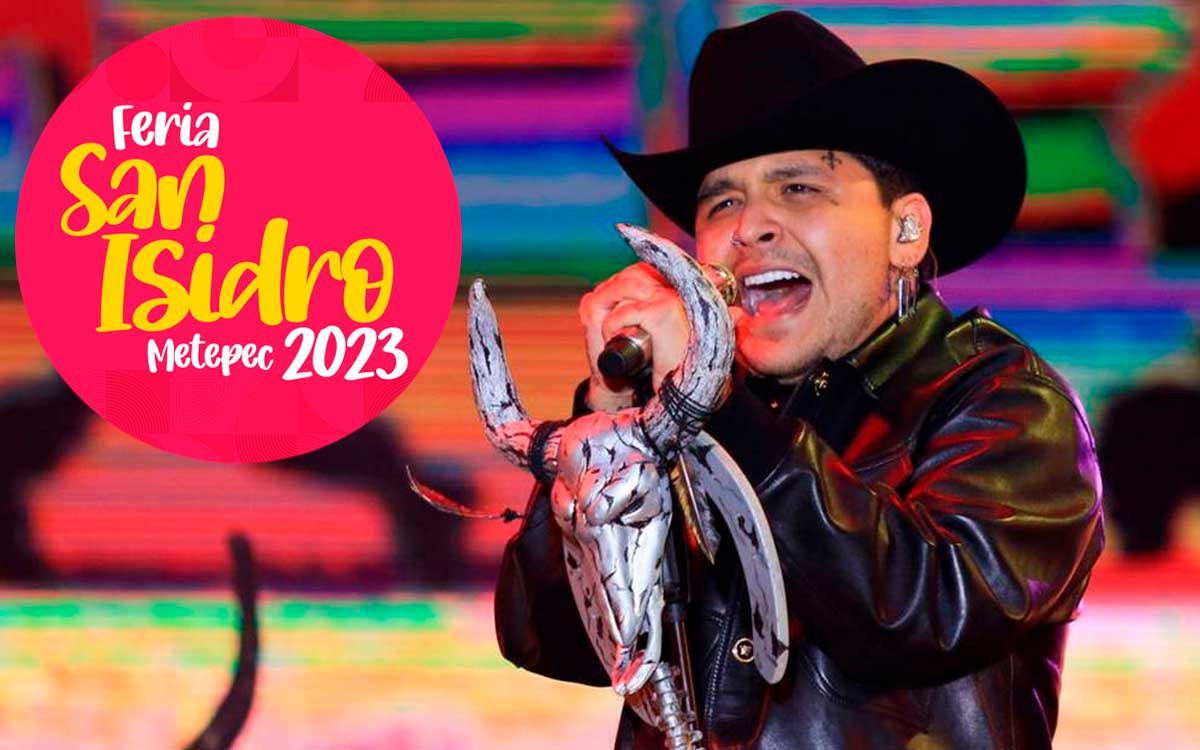 concierto de Christian Nodal en feria de metepec 2023