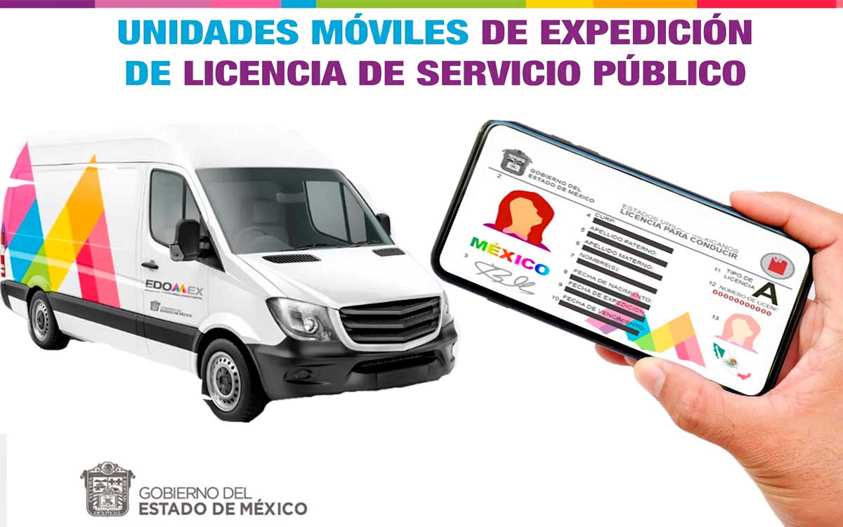 licencia de conducir edomex 2023 en unidad movil