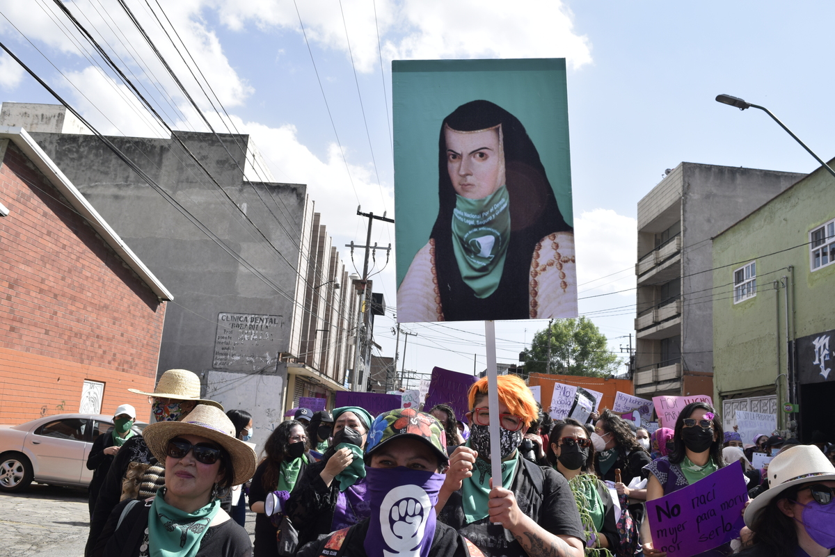 imagen de marcha por el dia de la mujer