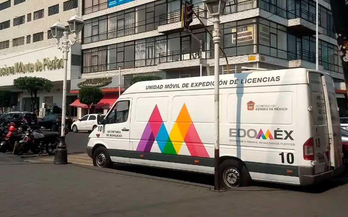 unidad movil para tramitar licencia de conducir edoemx 2023 del 21 al 24 de marzo en estado de mexico