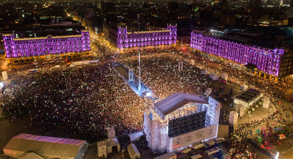 Mega baile sonidero en el Zócalo de Ciudad de México este 2023