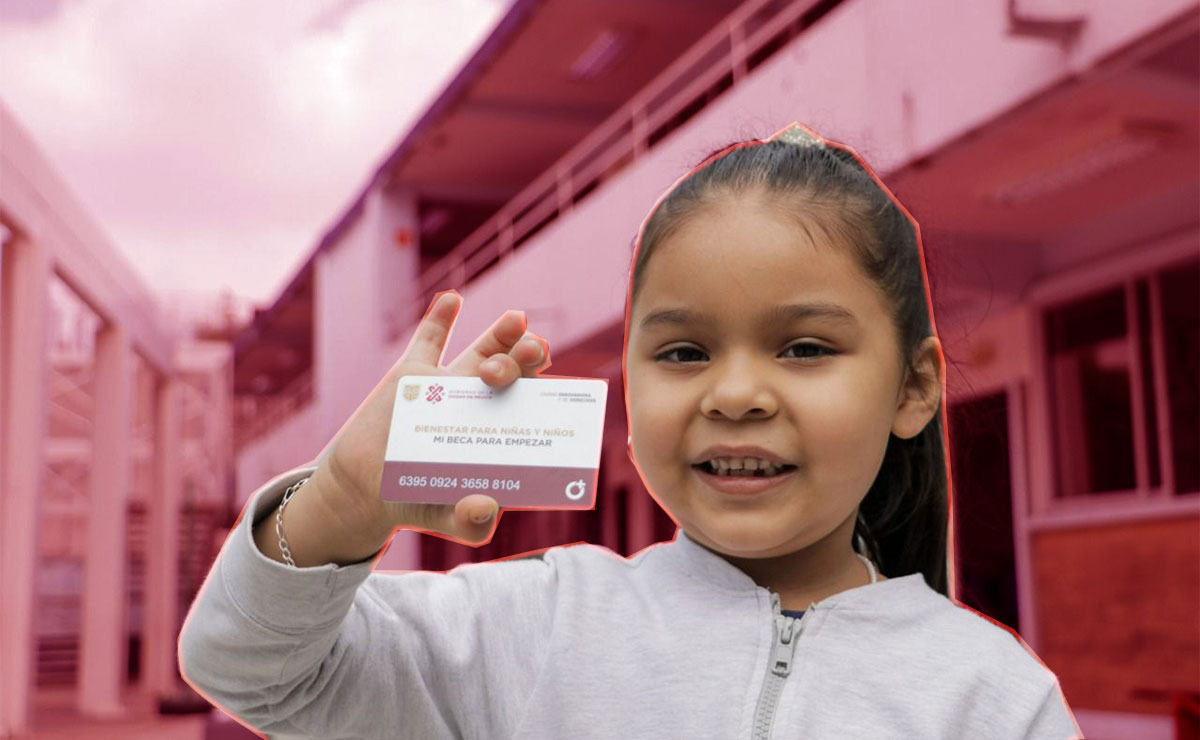 Niña beneficiaria de Mi Beca para Empezar 2023