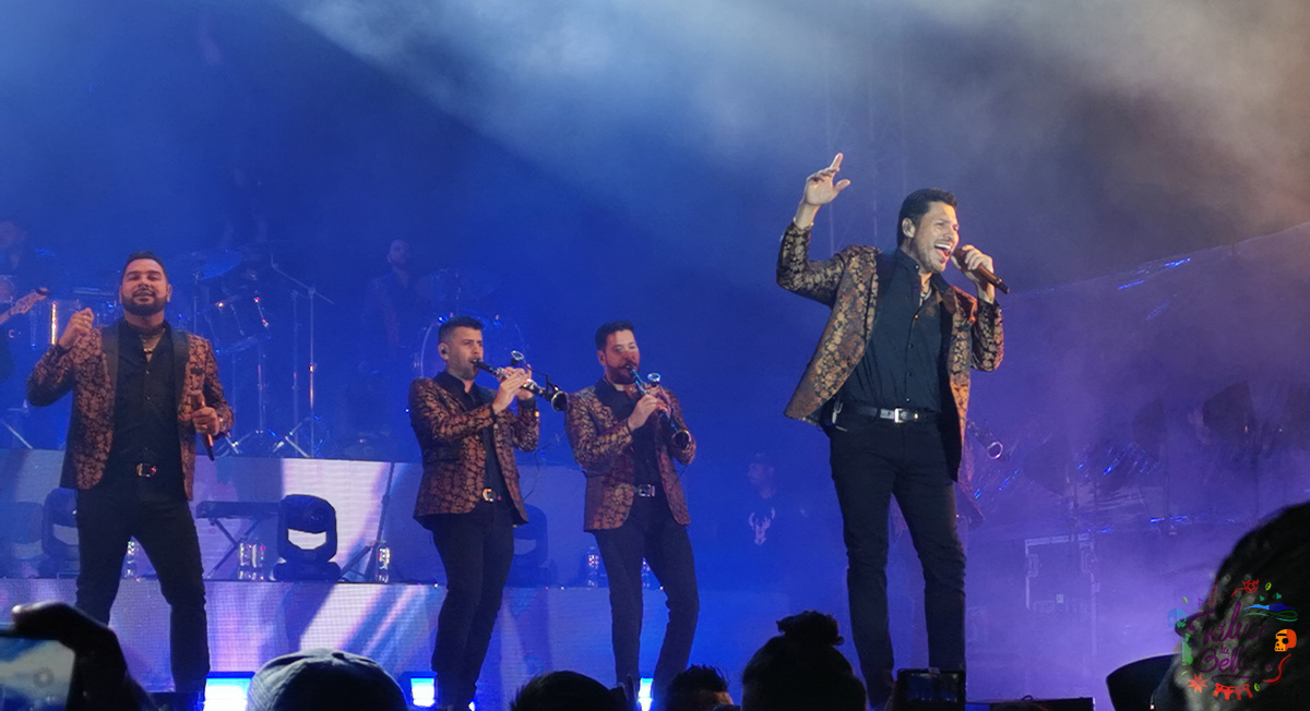 Banda MS durante su presentación como parte de la Feria del Alfeñique 2022