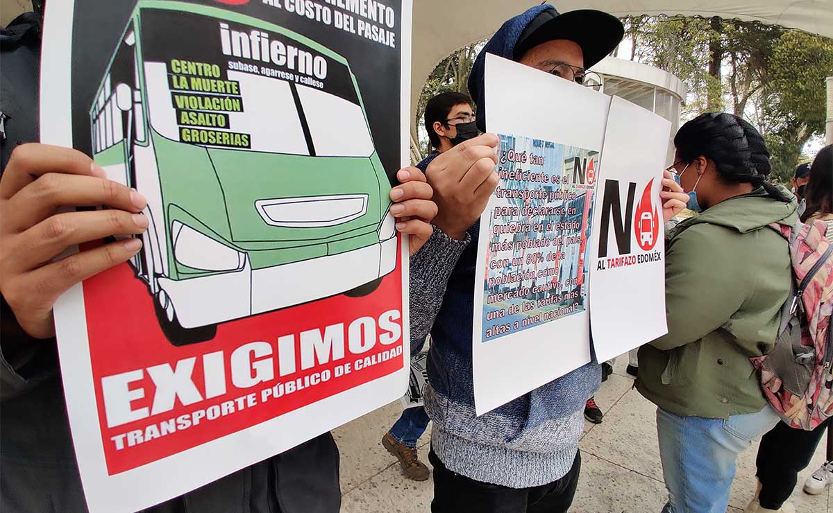 No al tarifazo en Edomex