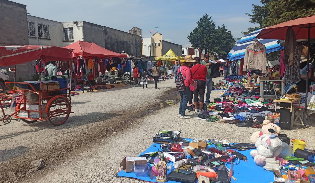 Puestos de chachara en el Piojo de Toluca 