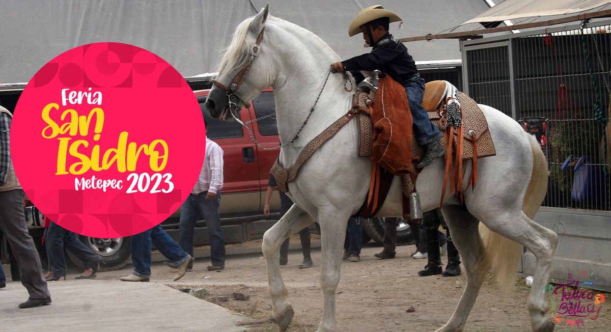 Concurso de caballos bailadores en la Feria de San Isidro Metepec 2023