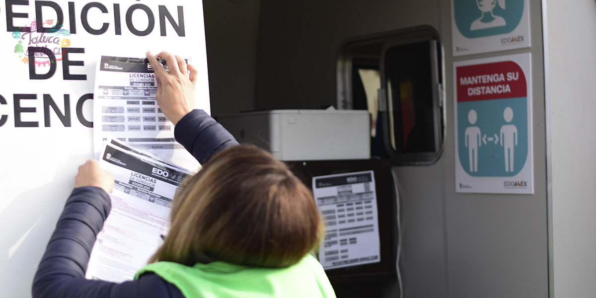 Ubicación de las unidades móviles para tramitar la licencia de conducir