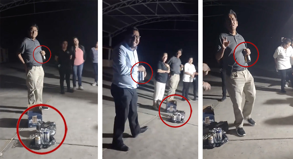 Maestros fueron grabados consumiendo bebidas alcohólicas en una escuela primaria