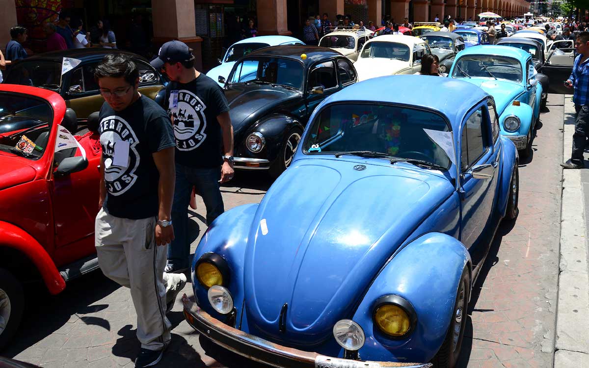 exhibicion de caravana de vochos toluca