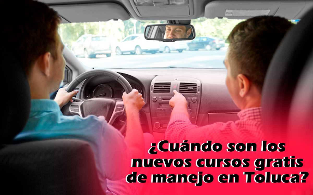 usuario aprovechando curso gratis de manejo toluca