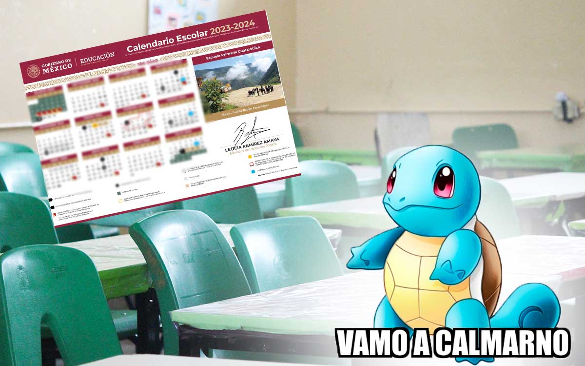 fechas de vacaciones y calendario en pdf del ciclo escolar sep 2023 2024