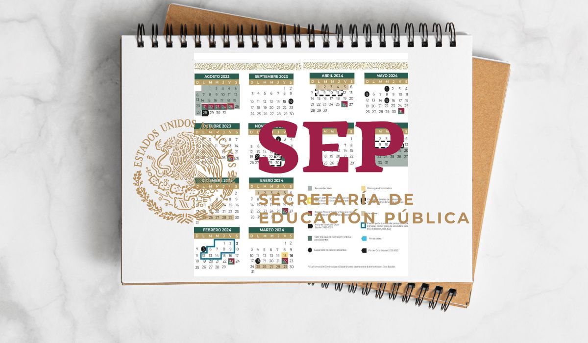 Composición posible calendario del ciclo escolar 2023-2024