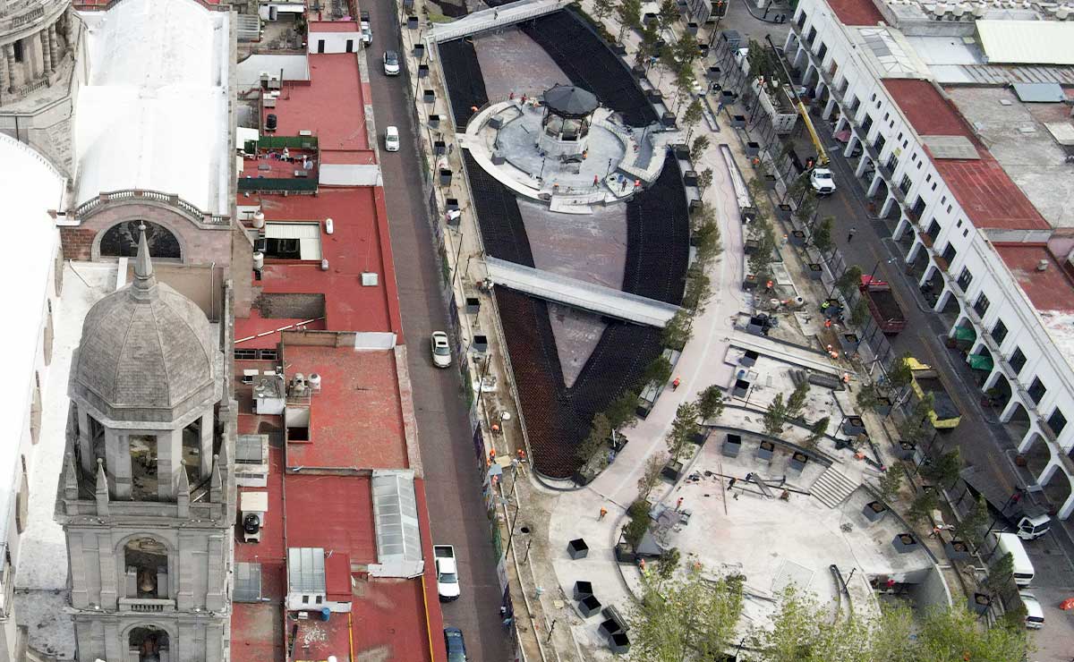Plaza González Arratia en Toluca remodelación