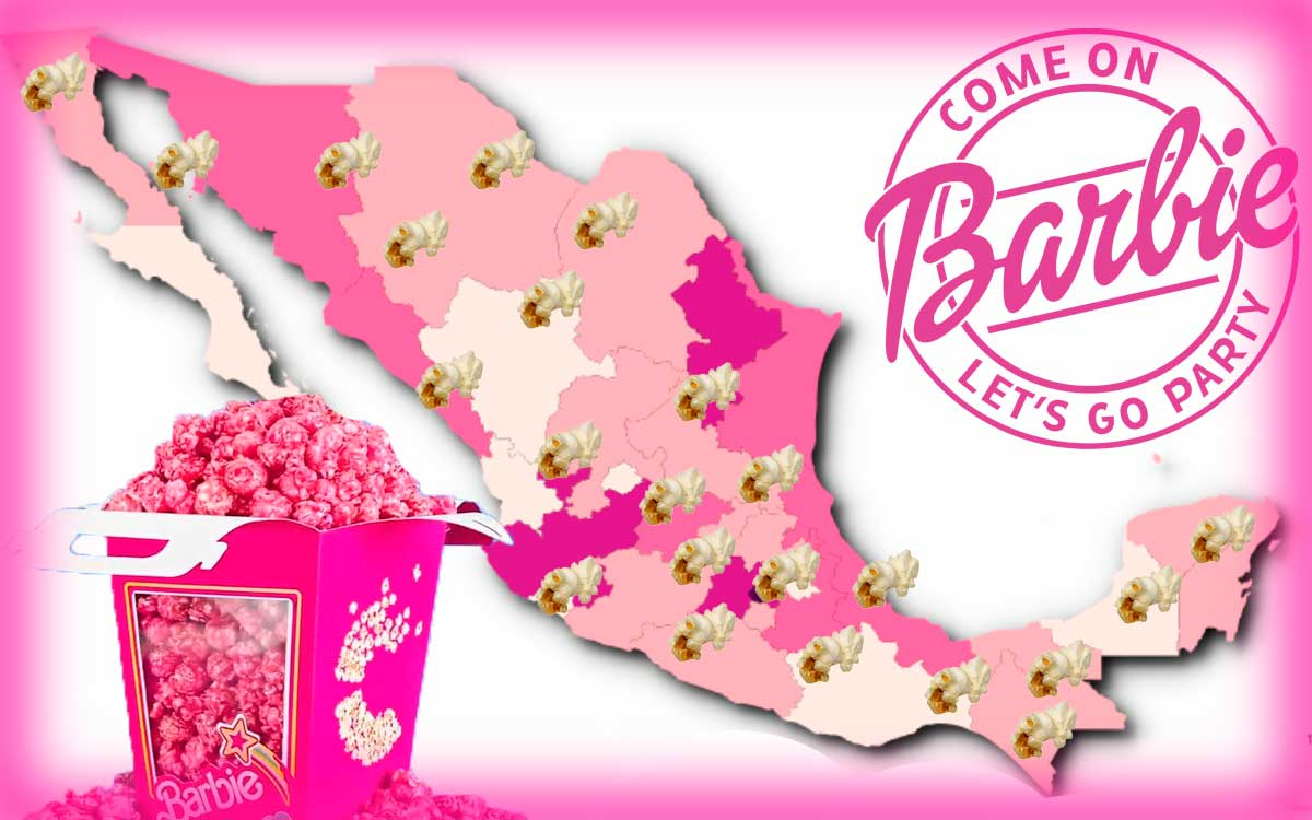 mapa delos complejos que venderan palomitas barbie en toluca edomex y cdmx