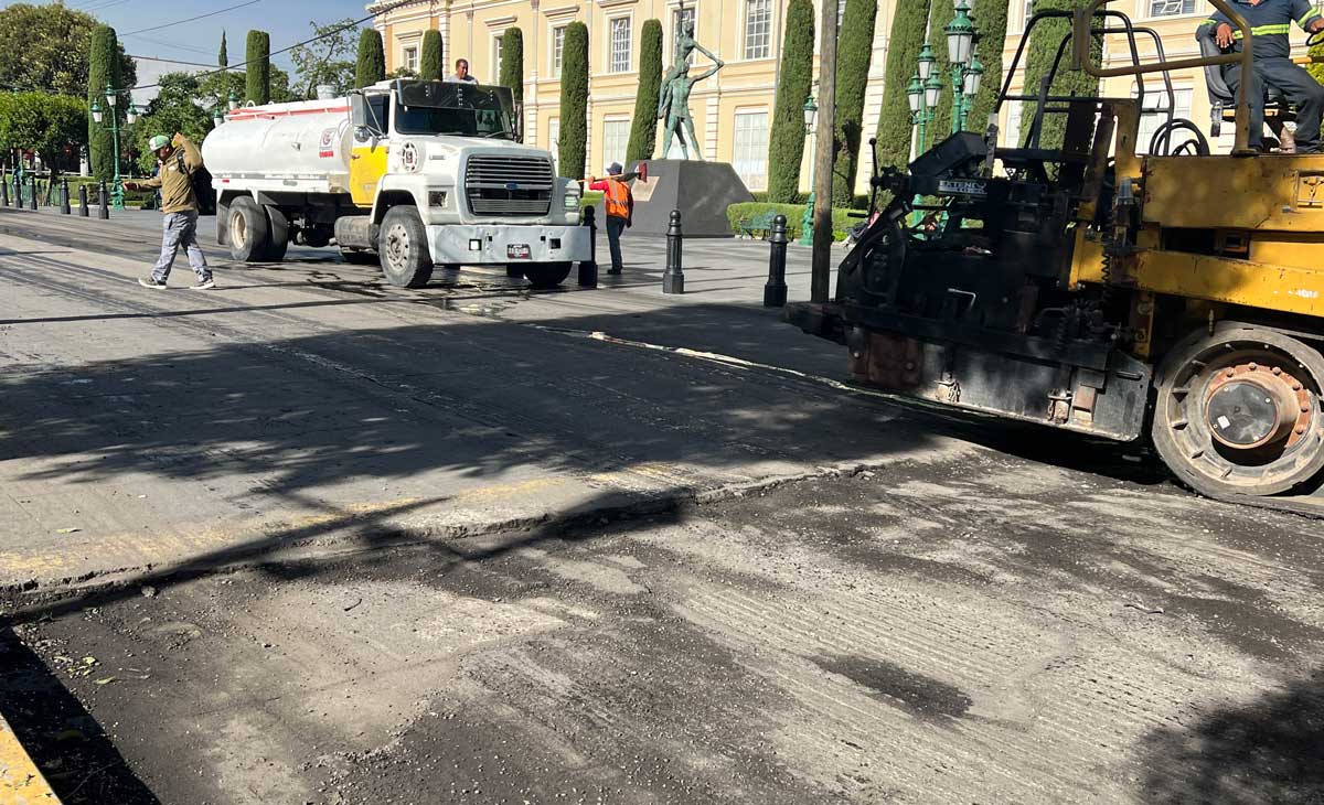 Repavimentación de calle Ignacio López Rayón
