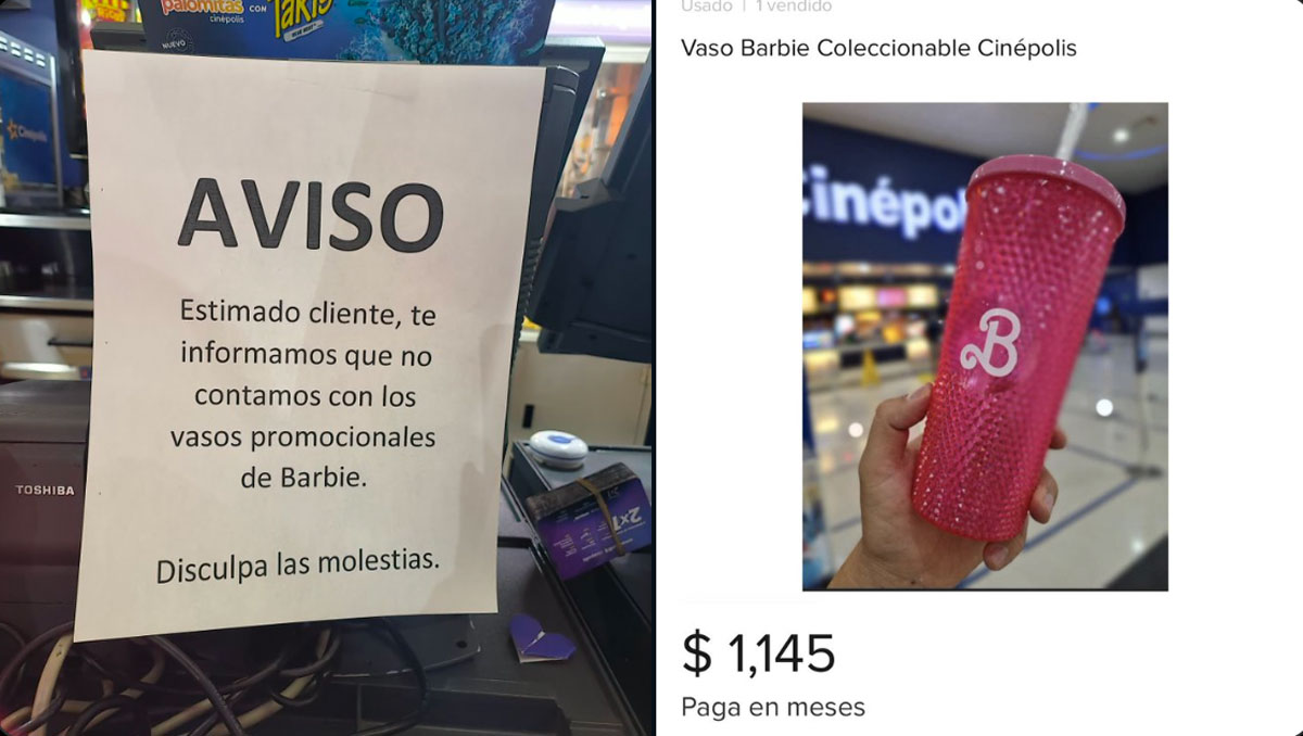 desabasto de productos promocionales barbie en cines por estreno de la pelicula en julio 20 2023