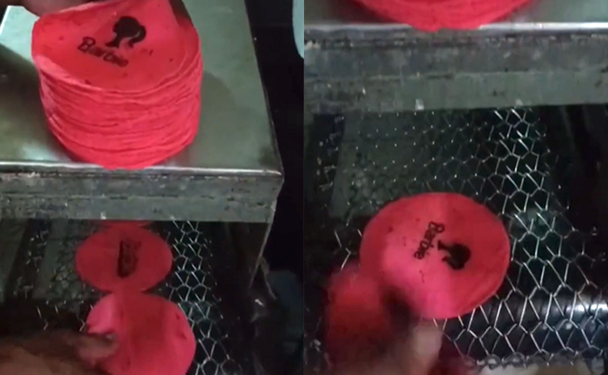 Tortillas virales de Barbie o rosas