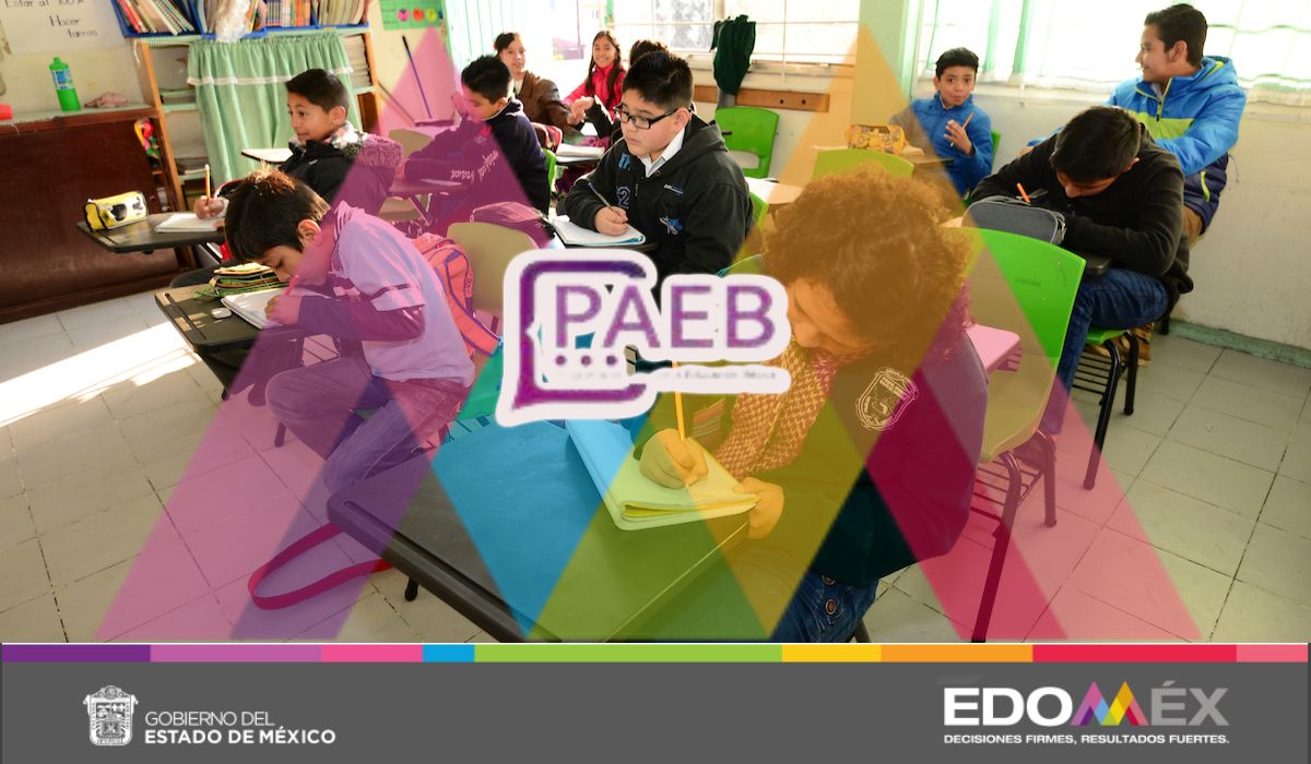 Composición de logos y alumnos para realizar tramite del PAEB 2023