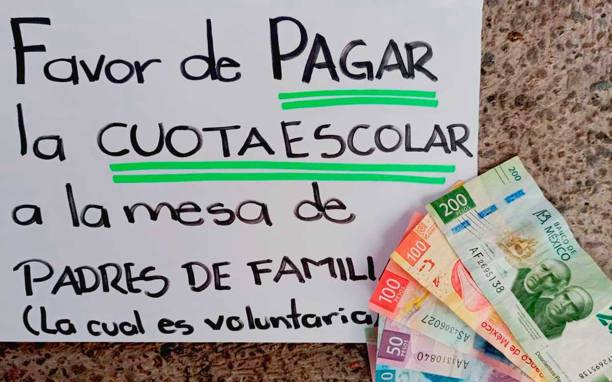 padres se quejan de pagar cuotas esoclares 2023-2024 en toluca