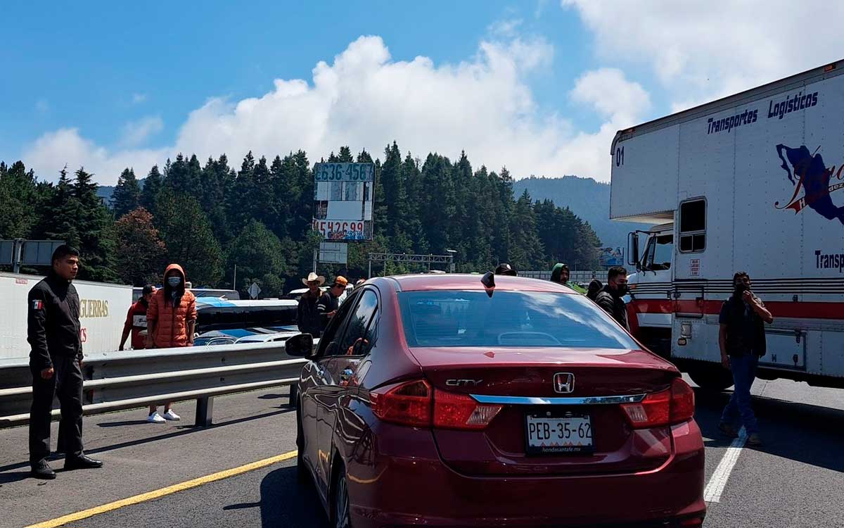 desbloqueo de carretera mexico- toluca