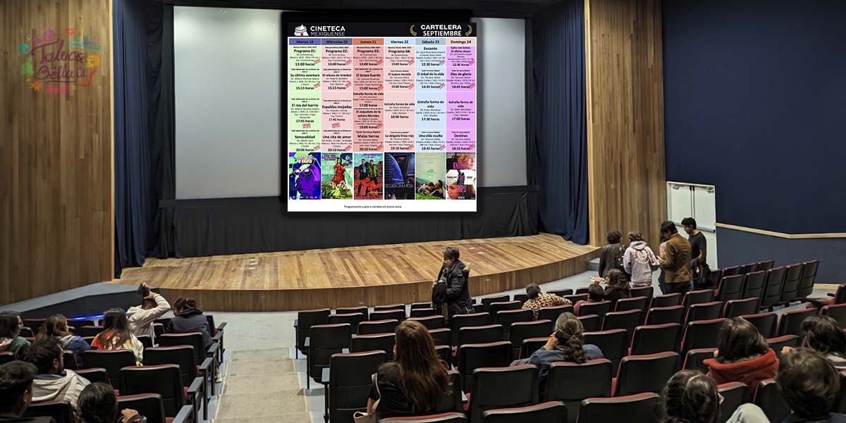 Nuevas películas en la Cineteca Mexiquense, checa aquí la cartelera