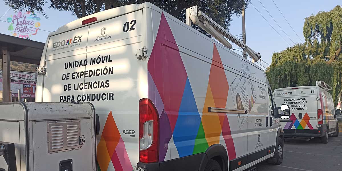 ¿Qué licencia puedo solicitar en las unidades móviles Edomex?