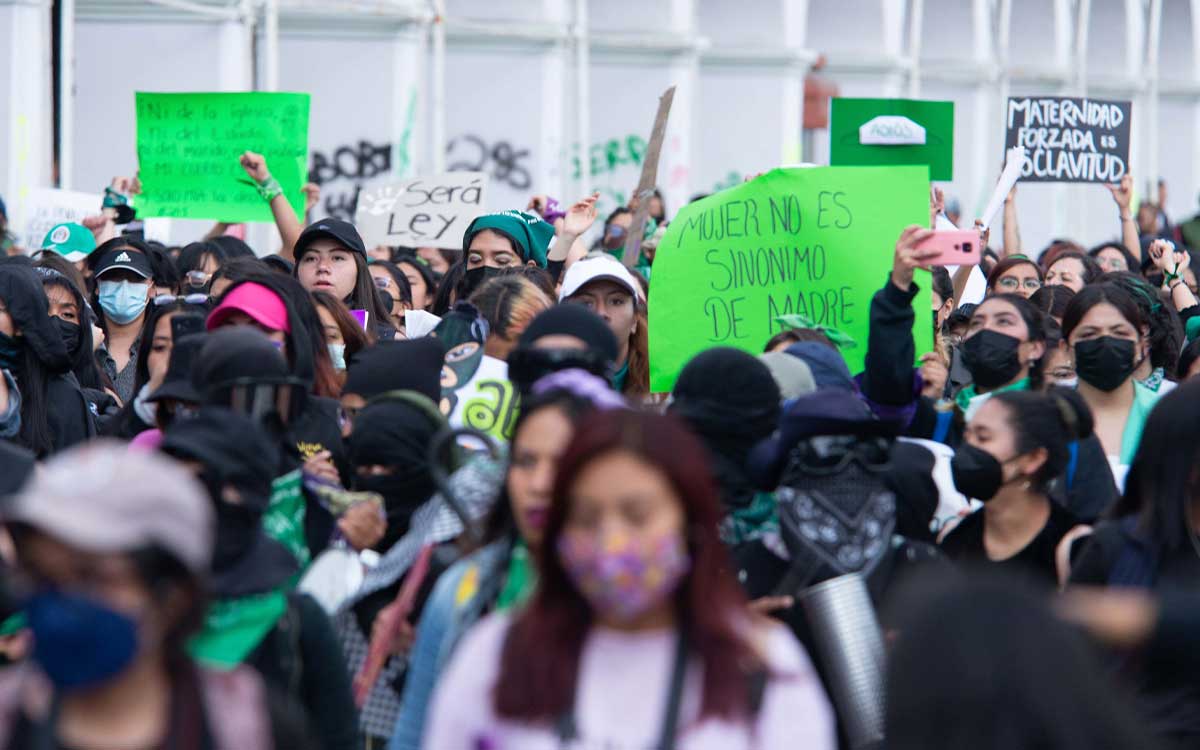 ruta trazada para la marcha feminista en Toluca del 28 de septiembre 2023
