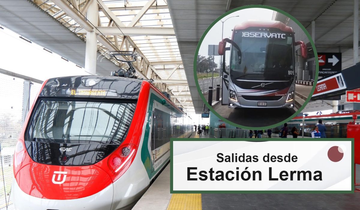 Caminante abre ruta desde la terminal Lerma del tren interurbano a Observatorio